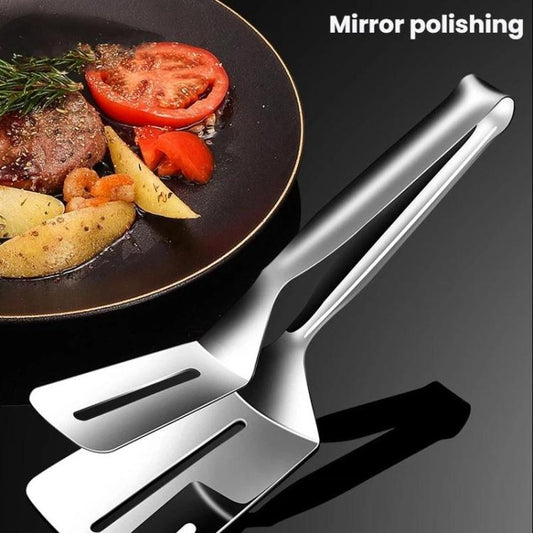 LsCook 304 Stainless Steel Food Tongs Home Kitchen Thickened Steak Clip