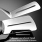 Stainless steel tong head with hollow shovel-like slots for oil filtration
