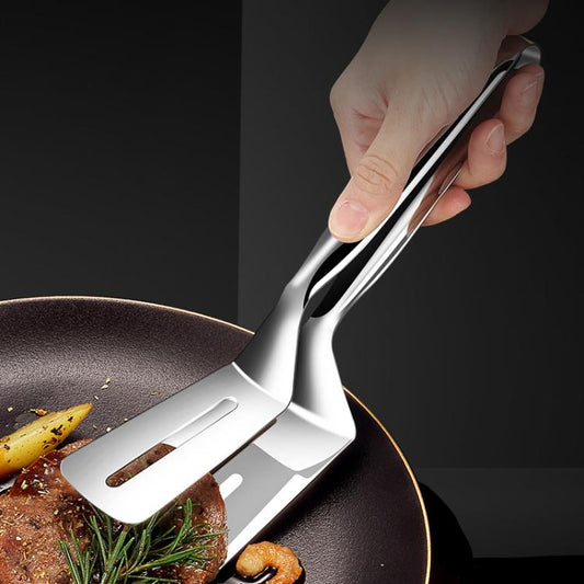LsCook 304 Stainless Steel Food Tongs Home Kitchen Thickened Steak Clip