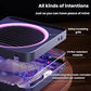 Mosquito killer device with purple LED ring and safety insulating grille detail