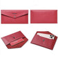 HUMERPAUL HU112 Leather Passport Pouch EnvelopeStyle Business Card Holder