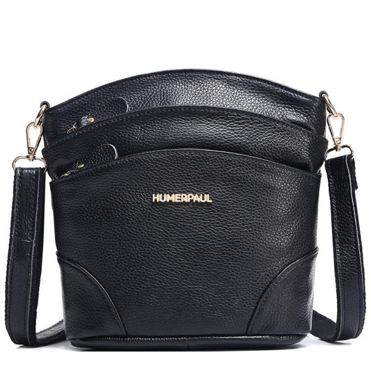 HUMERPAUL WB201 Women Leather Shoulder Bag Large Capacity Crossbody Bag
