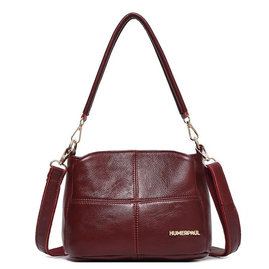 HUMERPAUL WB202 Women Leather Shoulder Bag Large Capacity Crossbody Bag