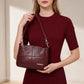 HUMERPAUL WB202 Women Leather Shoulder Bag Large Capacity Crossbody Bag
