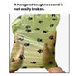 Green paw-print poop bag shown in hand, tear-resistant design