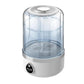 Mini portable washing machine with clear lid and white housing, front digital panel
