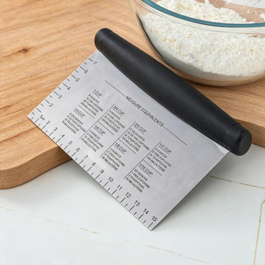 LsCook Square Stainless Steel Spatula With Measurement Markings