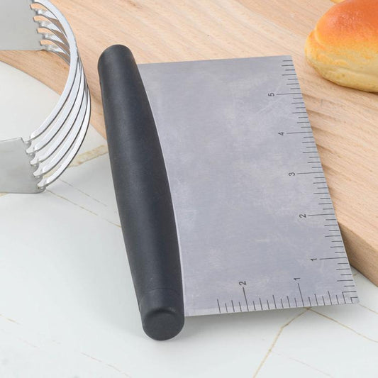 LsCook Square Stainless Steel Spatula With Measurement Markings