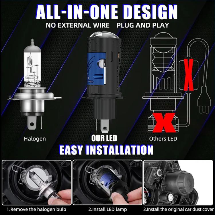 50W Car N13 Direct Plug High Power Projector Headlight
