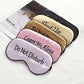 Assorted satin sleep masks with “Do Not Disturb” and “Leave Me Alone” text