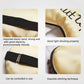 Satin sleep mask with elastic strap, stitched edges, and light-blocking design