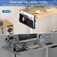 FS-2619 Clip-On Desk Side Storage Rack No-Drill Computer Stand With Pen Holder