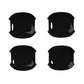 Carbon fiber anti-scratch car door cup protector stickers, 4-piece set