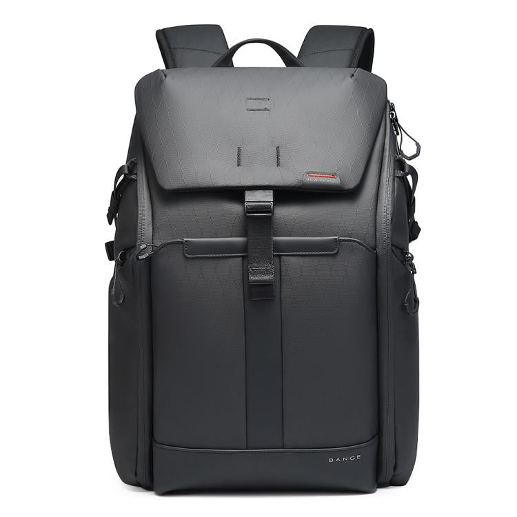 Large commuter backpack with front flap, adjustable straps, and front organizer pocket