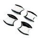 Electroplated mirror-silver door cup anti-scratch panel stickers, curved pieces