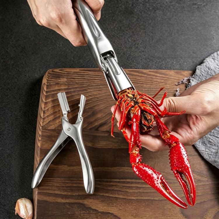 LsCook Stainless Steel Lobster Cracker Lobster Shelling Tool