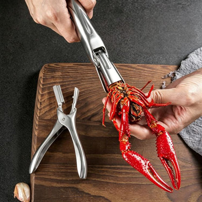 LsCook Stainless Steel Lobster Cracker Lobster Shelling Tool