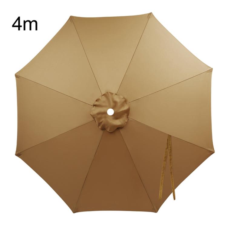 4 m khaki patio umbrella replacement canopy with vented fabric and rib seams