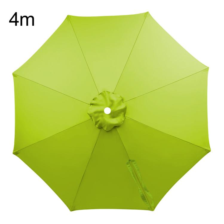 4m patio umbrella replacement canopy, grass green fabric with center vent and ribs