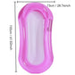 Inflatable pool bed lounger in bright pink with mesh center window