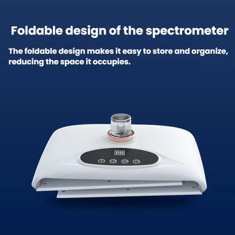 Foldable white LED facial light therapy device with closed base and top nozzle
