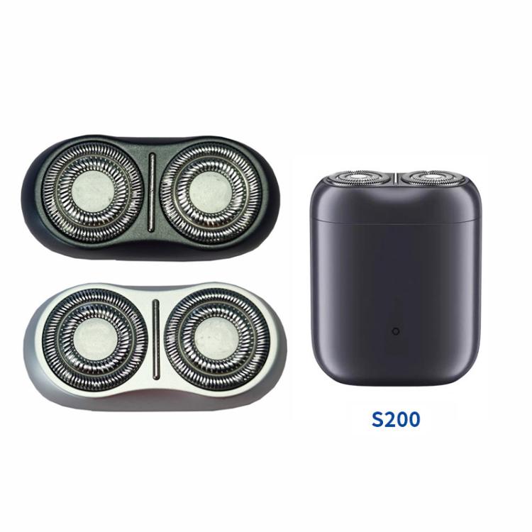 Dual-head replacement shaver foil assembly set with S200 shaver body shown