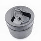 Replacement shaver cleaning station pod base, gray circular top with internal tray
