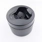 Replacement shaver cleaning station pod base, gray open cavity with molded parts