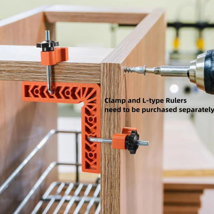 Woodworking Auxiliary Right Angle Positioner Fast-install Screw Locking Clamp, Clamp