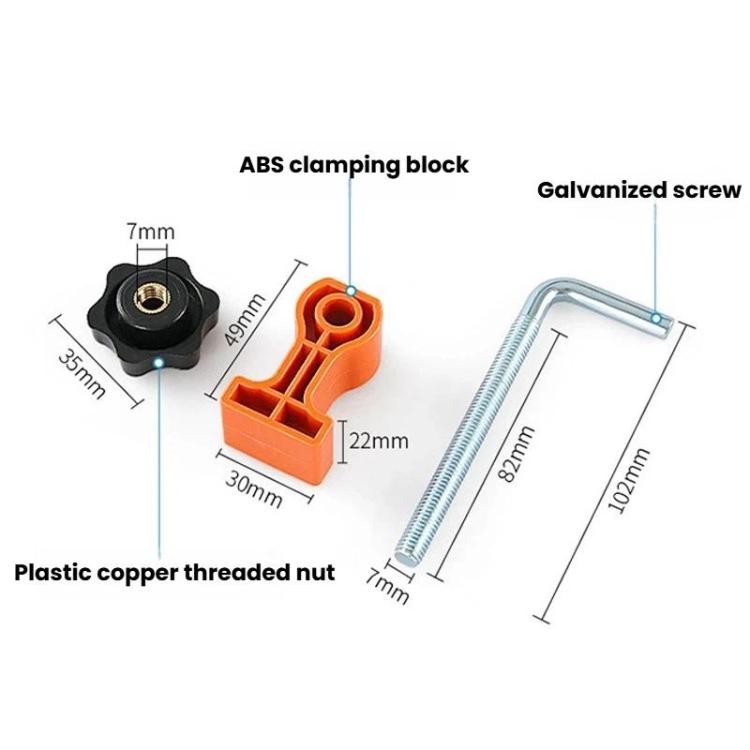 Woodworking Auxiliary Right Angle Positioner Fast-install Screw Locking Clamp, Clamp