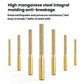 Set of gold diamond router bits with different cutting tip widths