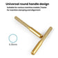Two gold diamond router bits with 6.35mm round shank