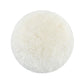 Round white wool polishing pad for angle grinder, long-pile buffing wheel