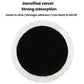 Round black wool polishing pad for angle grinder, long-pile buffing wheel