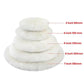 White wool polishing wheel set, 3–7 inch sizes (80–180mm)