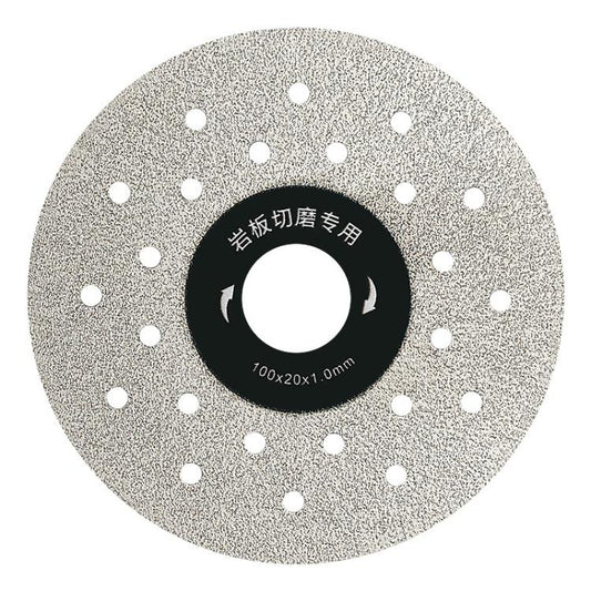 Sintered Stone Cutting Disc Ceramic Tile Trimming Dual-Use Flat Grinding Wheel, 100x20x1.0mm