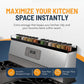 Telescopic Rear Stove Storage Shelf Magnetic Kitchen Seasoning Rack