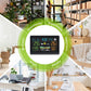 Wireless weather station with large color LCD showing indoor and outdoor readings