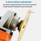 Gold diamond cup grinding wheel mounted on an angle grinder tool head