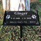 Iron Art Tombstone Marker Stand Pet Memorial Nameplate Stake