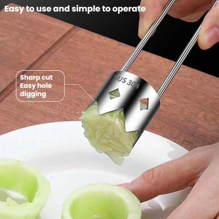 LsCook 304 Stainless Steel Corer Fruit Hole Digger