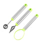 LsCook 3-Piece Set Fruit Ball Scooper Set Kitchen Carving Knife