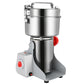 Stainless steel seasoning grinder crusher with tall canister and red side button