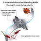 Stainless steel blending blade grinder with circular powder-churning motion