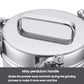 Stainless steel grinder top with alloy pendulum handle and lid latch