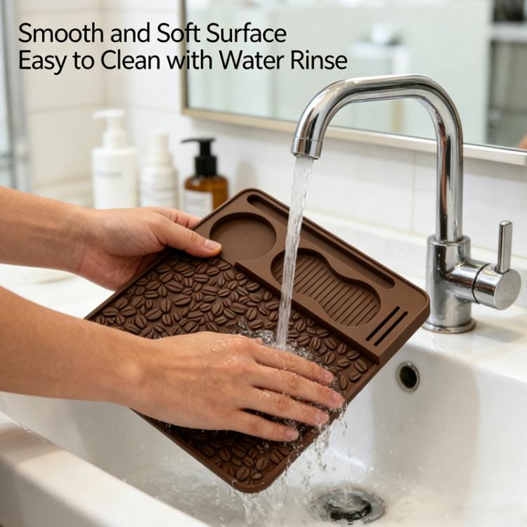 Silicone Espresso Tamping Mat Multi-Function Coffee Tamper Holder Station Non-Slip Espresso Bar Mat
