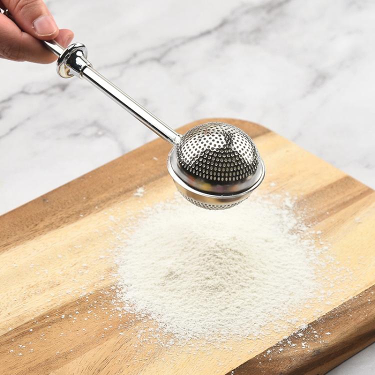 304 Stainless Steel Tea Strainer Round Telescopic Tea Infuser, LsCook Half-hole, LsCook Full-hole