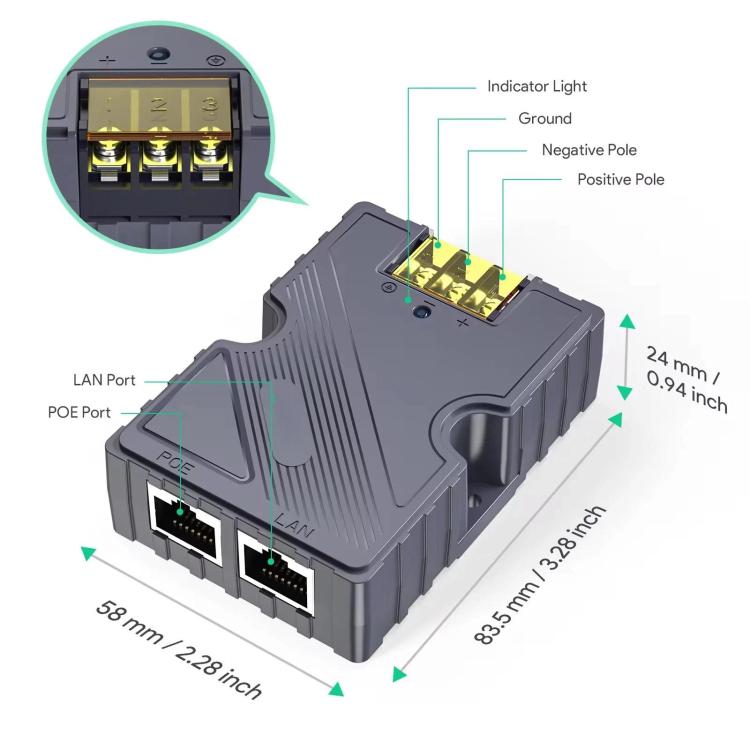 150W Ethernet PoE Power Supply For Starlink V2/Gen3 Versions, PoE