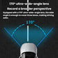 170° ultra-wide-angle lens graphic for dash camera field of view