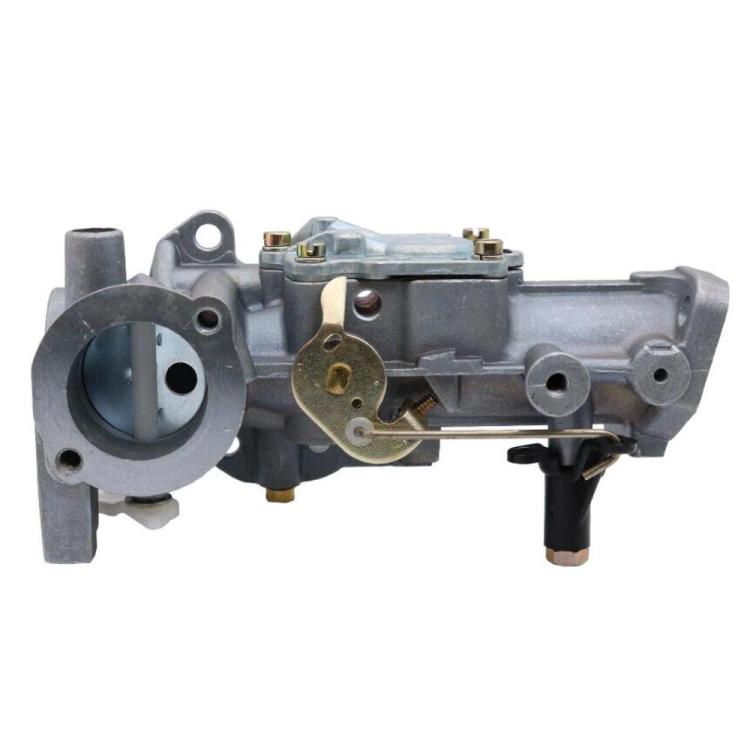 Mechanical carburetor body with throttle valve and mounting holes